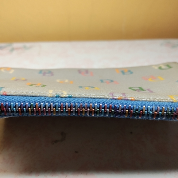 Dooney & Bourke Vintage Rainbow Canvas Wallet - Picture 5 of 8